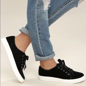 SeaVees for J.Crew Black Velvet Legend Sneakers